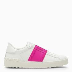 발렌티노 가라바니 FW23/24 Rockstud Untitled white Pink PP sneaker 3W2S0A01LTU/N_VALE-UWE
