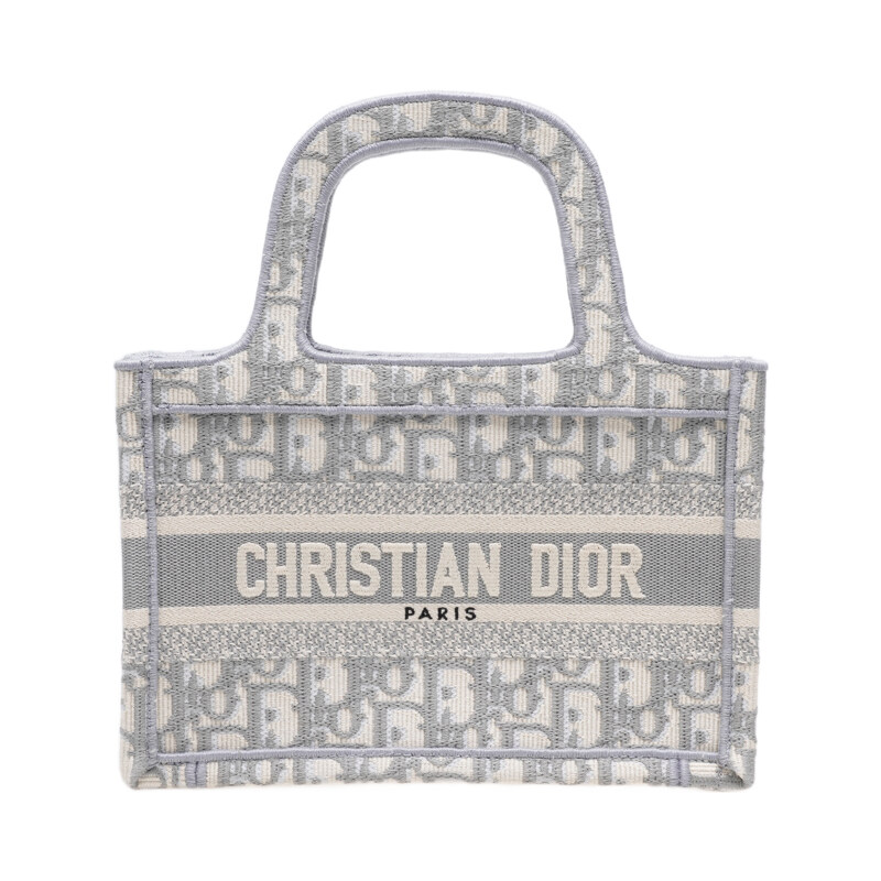 그레이 오블리크 북 토트 미니 토트백 - Christian Dior