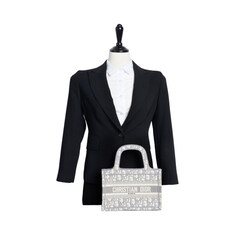 그레이 오블리크 북 토트 미니 토트백 썸네일 3