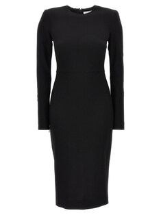 fw23 Midi Dress Dresses Black Women's Dress 1423WDR004987ABLACK