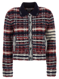 fw23 Tartan Cardigan Sweater, Cardigans Multicolor Knitwear FKJ086AY9028960