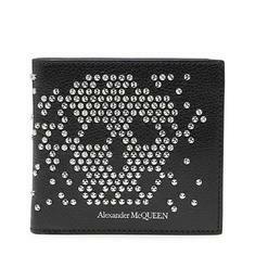알렉산더 맥퀸  BLACK LEATHER SKULL WALLET 5508181ACYN1000