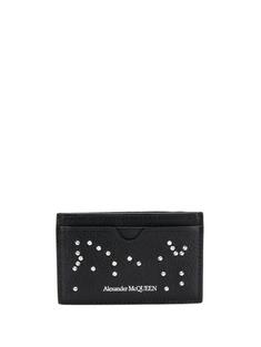알렉산더 맥퀸  BLACK LEATHER CARDHOLDER 5508201ACYN1000