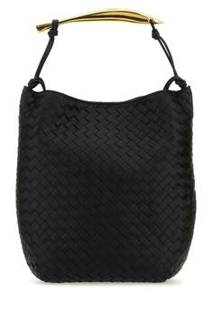 보테가 베네타 BLACK Black leather Sardine Hobo handbag