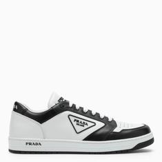 프라다 SS23 White black leather  Holiday low top sneakers 2EE3630003LJ6/M_PRADA-F0964