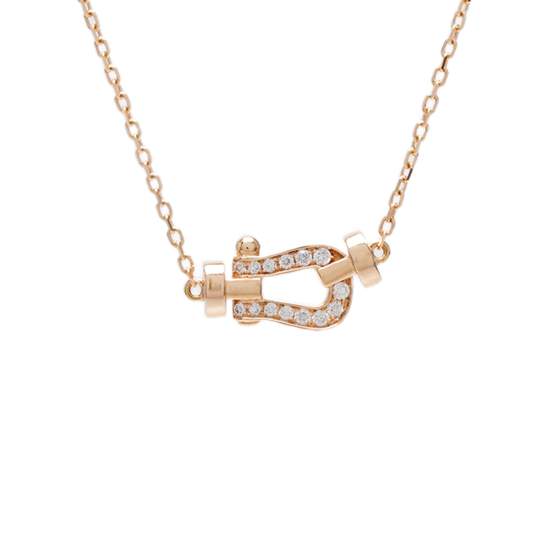 로즈 골드 다이아 18K 포스텐 스몰 목걸이 - Fred