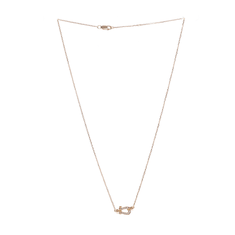 로즈 골드 다이아 18K 포스텐 스몰 목걸이 썸네일 4