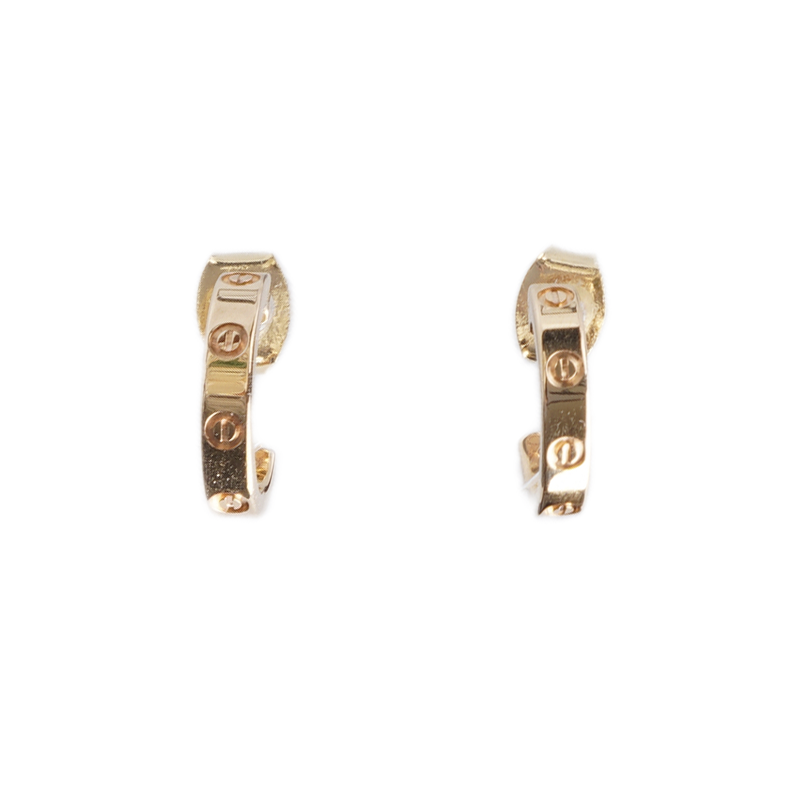 로즈 골드 18K 러브 스몰 귀걸이 - Cartier