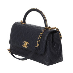 샤넬 A92991 캐비어 코코핸들 미듐 금장 네이비 (내장칩)/31155 썸네일 1