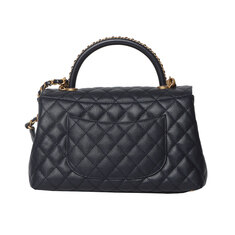 샤넬 A92991 캐비어 코코핸들 미듐 금장 네이비 (내장칩)/31155 썸네일 2