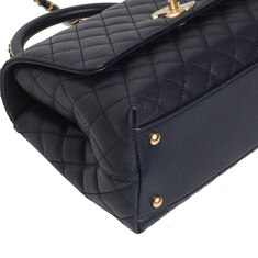 샤넬 A92991 캐비어 코코핸들 미듐 금장 네이비 (내장칩)/31155 썸네일 6