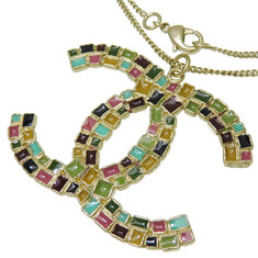 COCO Mark Necklace Gold Plated 15.8g 16.5" 08A multicolor Women