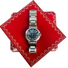 까르띠에 블랙 스틸 남성 시계 까르띠에 발롱블루 남성시계 썸네일 3