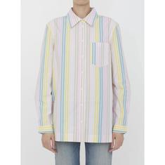 가니 SS23 Shirt Multicolor striped shirt MULTICOLOR F7771_999