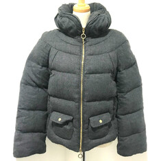 outer BRIANCON hood Down jacket wool / Nylon gray