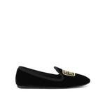 미우미우 Velvet slippers Black 5S090E F 005068F0002