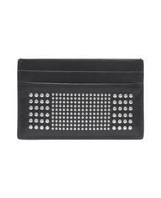 알렉산더 맥퀸 남성 Studded Cards Holder Black