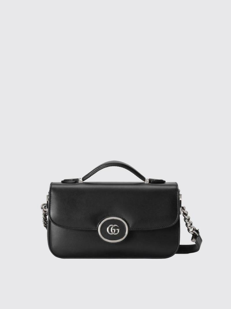 구찌 Gucci petite gg bag in leather with logo Pink 739722AABSG 6701 - Gucci