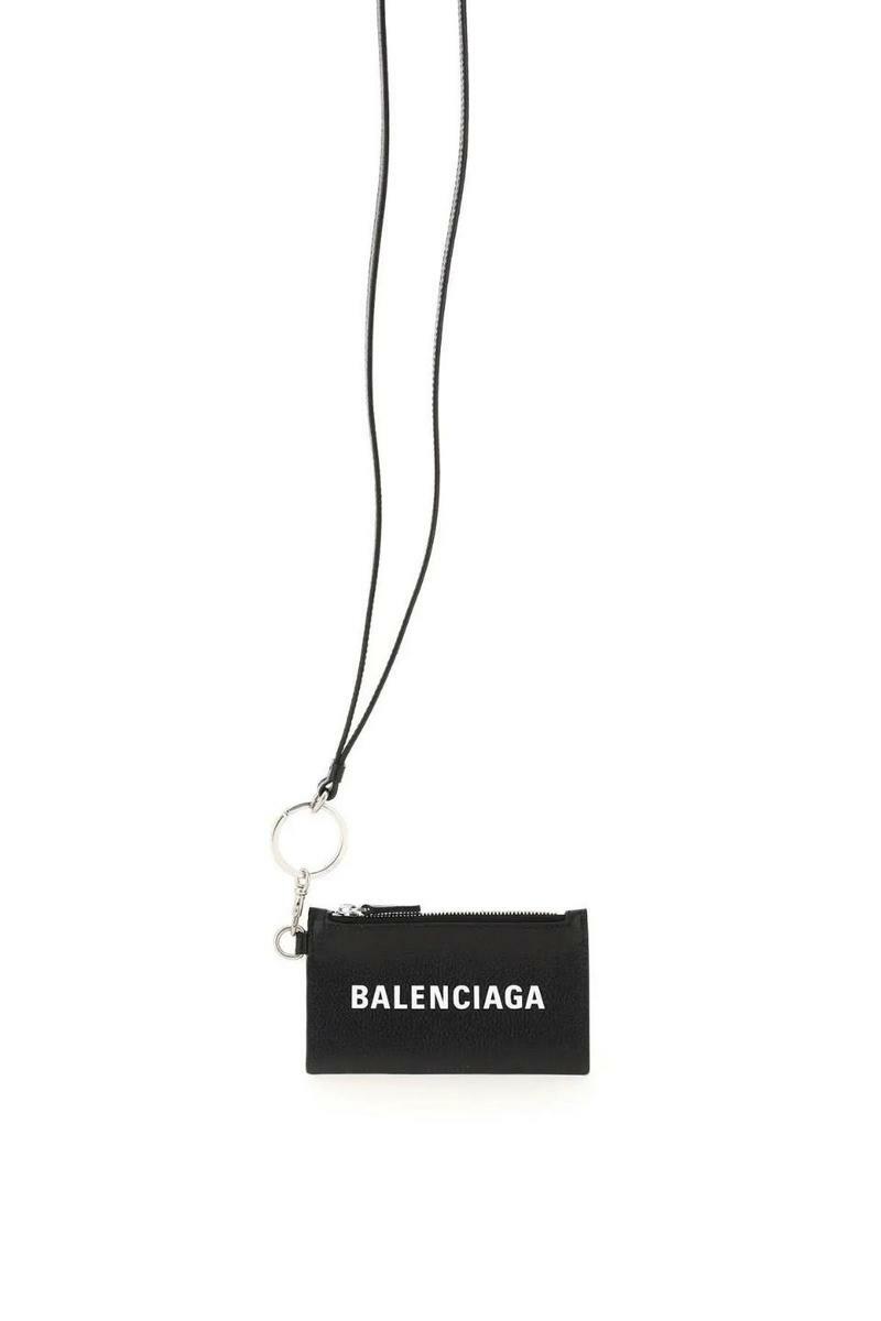 발렌시아가 Neck card holder Balenciaga BLACK 594548 1IZI3 1090 - 리본즈(REEBONZ)