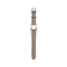 에토프 실버 H 아워 스몰 쿼츠 가죽 시계 (21mm) 썸네일 7