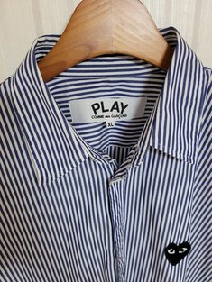 [국내배송] XL / 꼼데가르송 스트라이프 남성 셔츠 썸네일 2