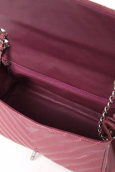핑크 쉐브론 페이던트 클래식 플랩 은장 체인 숄더백 썸네일 5