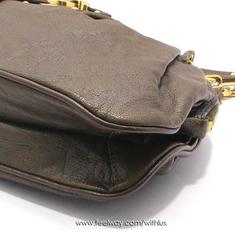 중고 Marc Jacobs - 마크제이콥스 카키 레더 볼링 금장체인 숄더백 썸네일 5