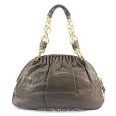 중고 Marc Jacobs - 마크제이콥스 카키 레더 볼링 금장체인 숄더백 썸네일 3