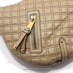 중고 Marc Jacobs - 마크제이콥스 베이지 퀼팅 레더 금장장식 호보 숄더백 썸네일 8