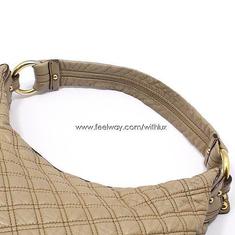 중고 Marc Jacobs - 마크제이콥스 베이지 퀼팅 레더 금장장식 호보 숄더백 썸네일 5