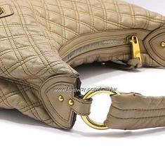 중고 Marc Jacobs - 마크제이콥스 베이지 퀼팅 레더 금장장식 호보 숄더백 썸네일 6