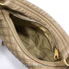 중고 Marc Jacobs - 마크제이콥스 베이지 퀼팅 레더 금장장식 호보 숄더백 썸네일 9