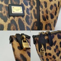 중고 D&G - 돌체앤가바나 레오파드 토드백 썸네일 7