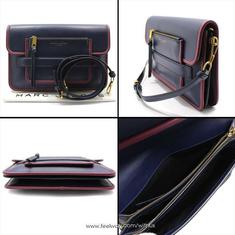 중고 Marc Jacobs - 마크제이콥스 네이비 레더 메디슨 라지 숄더백 썸네일 4