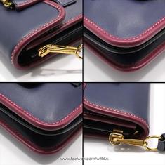 중고 Marc Jacobs - 마크제이콥스 네이비 레더 메디슨 라지 숄더백 썸네일 5