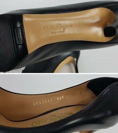 중고 Ferragamo - 페레가모 가죽 토오픈힐 썸네일 8