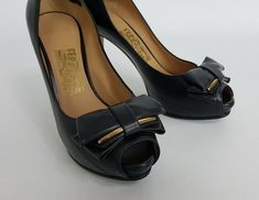 중고 Ferragamo - 페레가모 가죽 토오픈힐 썸네일 4