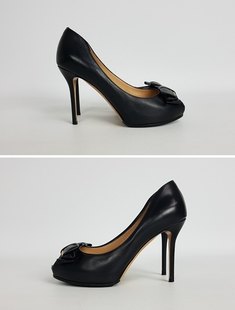 중고 Ferragamo - 페레가모 가죽 토오픈힐 썸네일 5