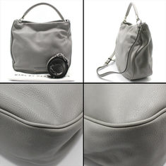 중고 Marc by Marc Jacobs - 마크바이마크제이콥스 그레이 레더 은장 호보 숄더백 썸네일 6