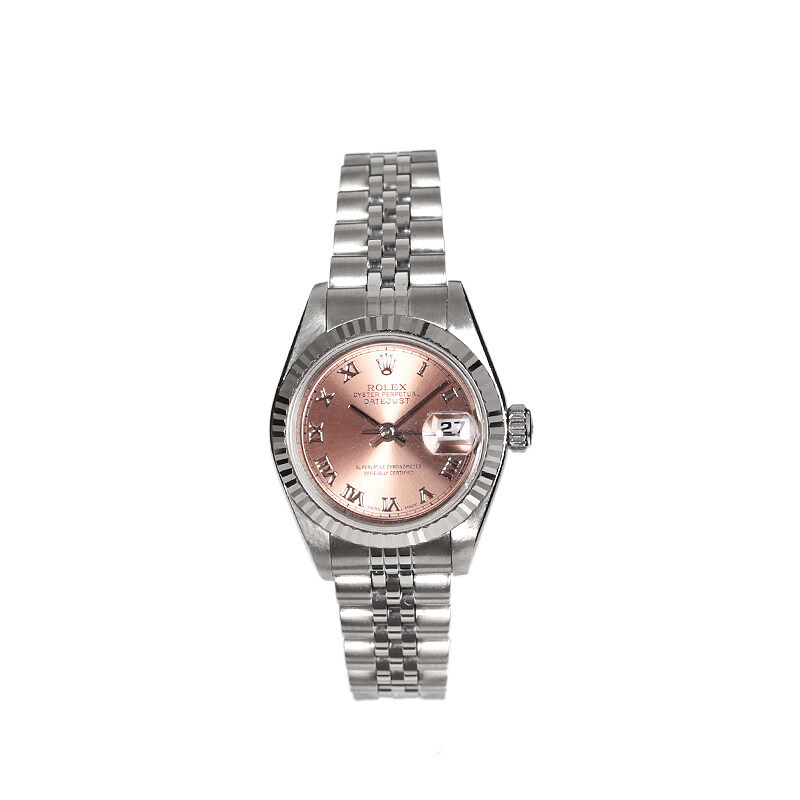 실버 로즈골드 오이스터 퍼페츄얼 데이저스트 오토매틱 스틸 시계 (26mm) - Rolex