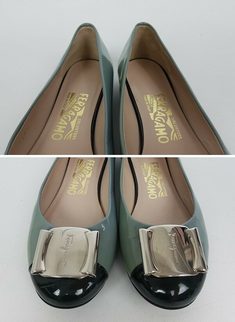 중고 Ferragamo - 페레가모 에나멜 플랫슈즈 썸네일 3