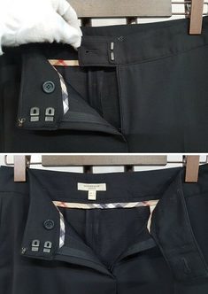 중고 Burberry - 버버리 블랙 여성 슬랙스 썸네일 5