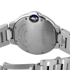 실버 화이트 발롱 블루 미듐 쿼츠 스틸 시계 (33mm) 썸네일 4