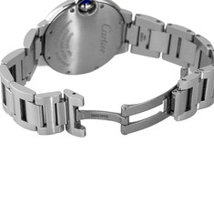 실버 화이트 발롱 블루 미듐 쿼츠 스틸 시계 (33mm) 썸네일 2