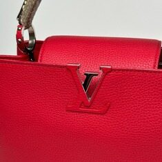  루이비통 카퓌신 MM 핸드백 레드 M92803 썸네일 9