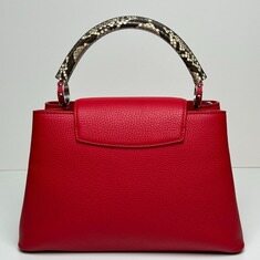  루이비통 카퓌신 MM 핸드백 레드 M92803 썸네일 8