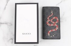 [럭셔리포원] 구찌 스네이크 장지갑 블랙 썸네일 1