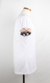 [럭셔리포원] 버버리 체크 반팔 티셔츠 L 썸네일 4