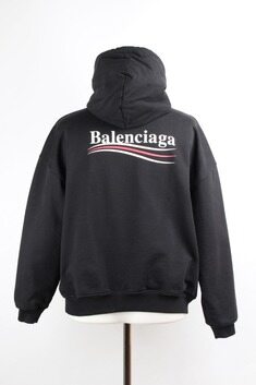 [The럭셔리]★배송★ 발렌시아가 웨이브로고 후드티 M 썸네일 1