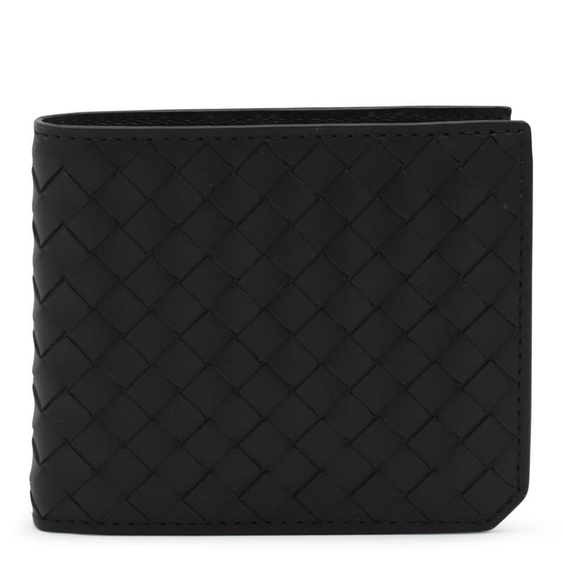 보테가 베네타 BLACK AND SILVER LEATHER WALLET 805654V4LQ28803... (REEBONZ) 보테가 베네타  BLACK AND SILVER LEATHER WALLET... 